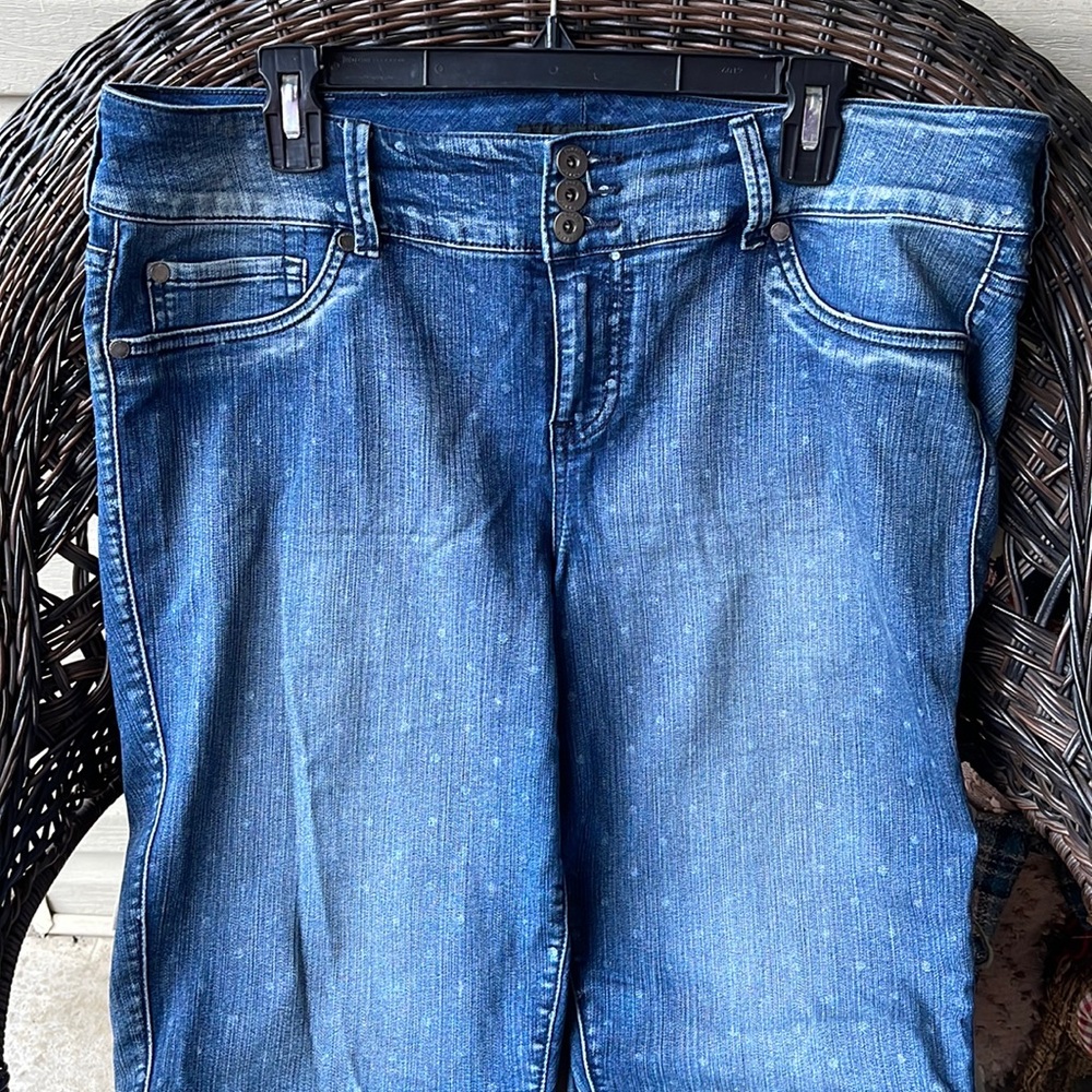 Torrid Medium Blue Dot Print Jeans 18XT - Picture 3 of 10